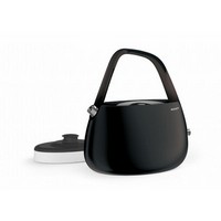 photo Bugatti - JACKIE - Matt Black electronic kettle with transparent smoked handle 5
